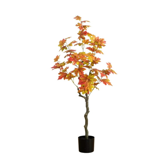 Nearly Natural 4ft. Autumn Maple Artificial Fall Tree