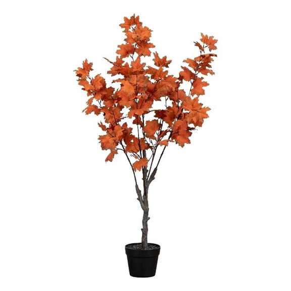 Nearly Natural Potted Artificial Smoky Maple Tree - 4' - Unlit