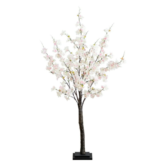 Nearly Natural 4ft. Lighted Artificial Cherry Blossom Tree with 210 Warm White LED Lights
