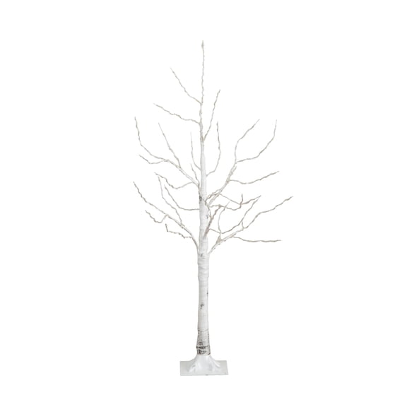 Nearly Natural Pre-Lit Birch Christmas Tree - 4' - Warm White LED Lights