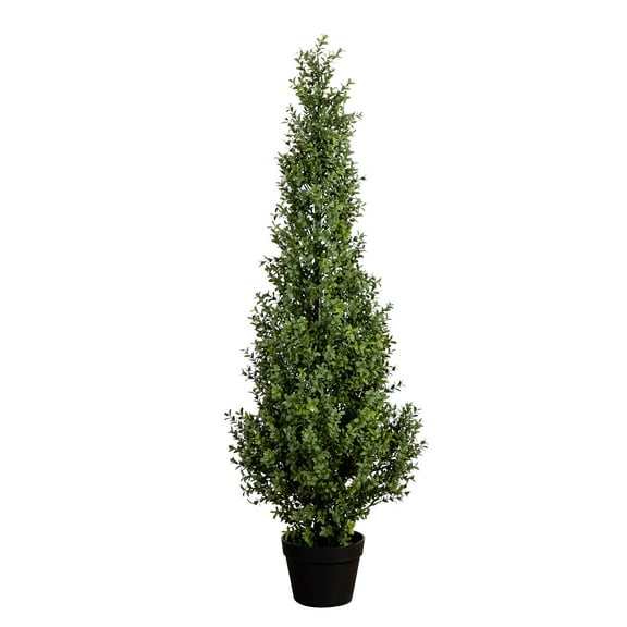 Nearly Natural 4ft. UV Resistant Artificial Boxwood Topiary Tree (Indoor/Outdoor)