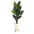 thumbnail image 1 of Nearly Natural 5.5" Blooming Roses in Glass Vase Artificial Arrangement, 1 of 4