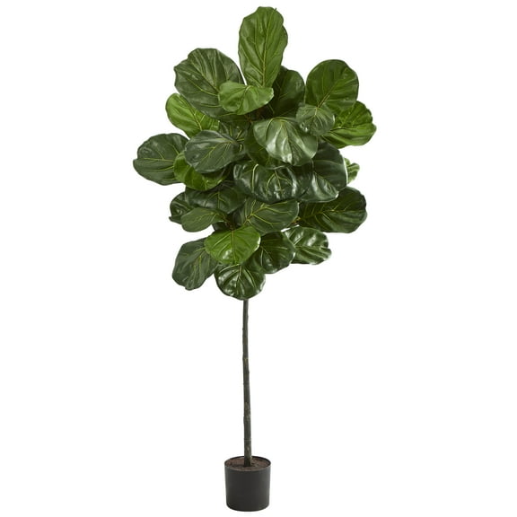 Nearly Natural 5.5' Fiddle Leaf Artificial Tree, Green