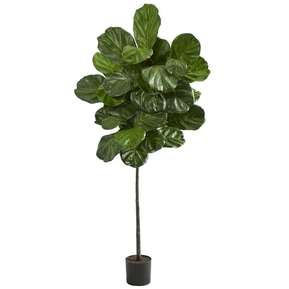 Nearly Natural 5.5' Fiddle Leaf Artificial Tree, Green