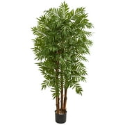 Nearly Natural 5.5 Parlour Artificial Palm Tree, Green