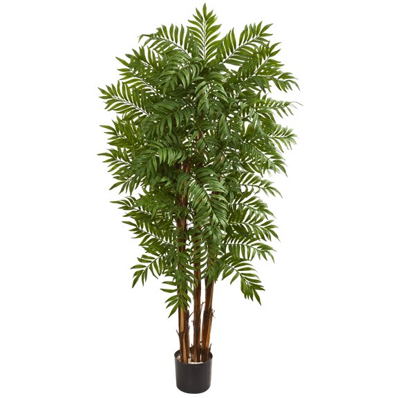 Nearly Natural 5.5' Parlour Artificial Palm Tree, Green