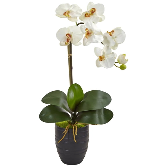 Nearly Natural 5.5ft. Fiddle Leaf Fig Artificial Tree in Handmade Cotton Multicolored Woven Planter