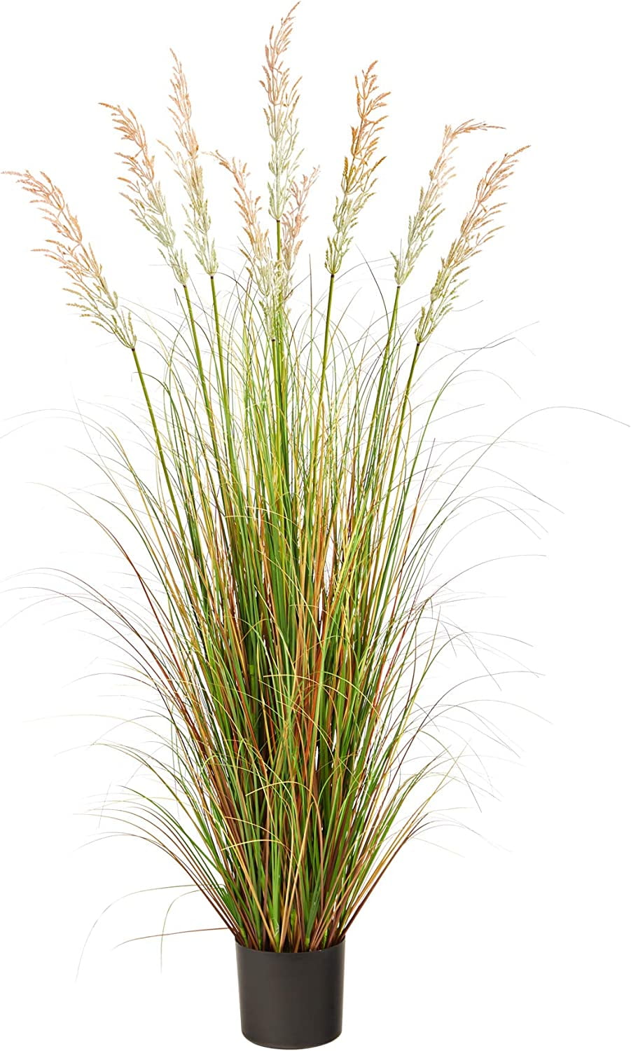5.5' Multicolor Plum Grass Artificial Plant in Black Pot