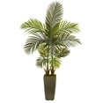 thumbnail image 1 of Nearly Natural 5' Areca Palm Artificial Tree in Green Planter, 1 of 3