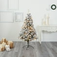 thumbnail image 1 of Nearly Natural 5ft Flocked White River Mountain Pine Christmas Tree, 1 of 7