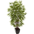 thumbnail image 1 of Nearly Natural 5' Bamboo Artificial Tree with Planter, 1 of 5
