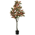 thumbnail image 1 of Nearly Natural 5' Magnolia Artificial Tree in Plastic Pot, 1 of 8