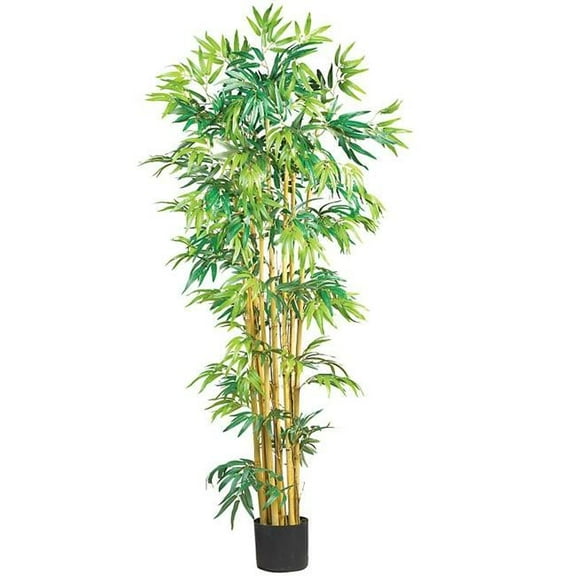 Nearly Natural  5 Multi Bambusa Bamboo Silk Tree - Green - 5 ft x 33 in x 33 in