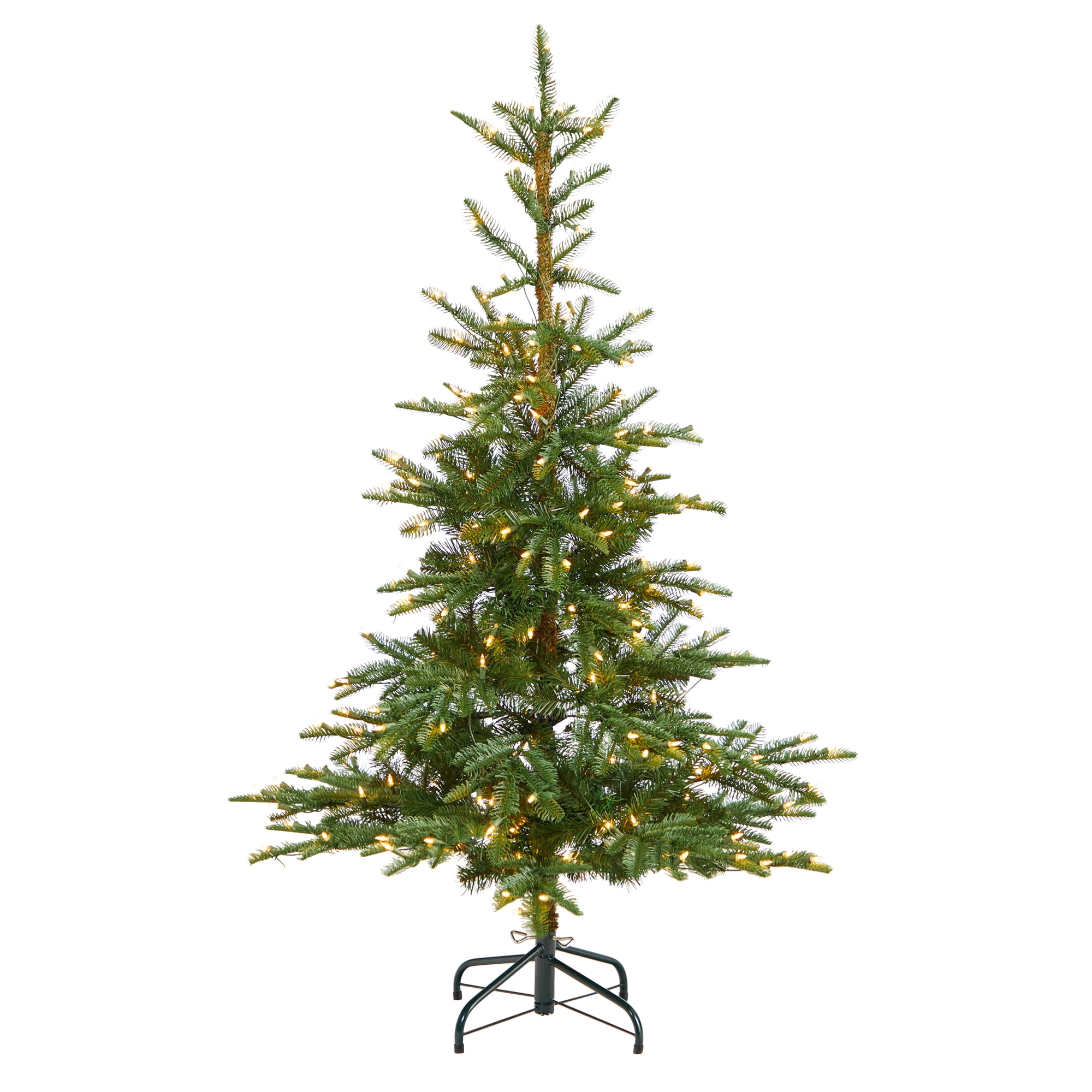 Nearly Natural 5' Spruce Artificial Christmas Tree Prelit 200 Clear