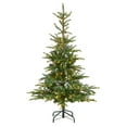 thumbnail image 1 of Nearly Natural 5' Spruce Artificial Christmas Tree Prelit 200 Clear Lights, 1 of 11