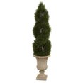 thumbnail image 1 of Nearly Natural 5ft. Double Pond Cypress Artificial Spiral Topiary Tree in Urn UV Resistant (Indoor/Outdoor), 1 of 5