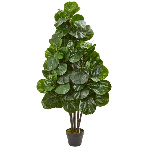 Nearly Natural 52in. Fiddle Leaf Fig Artificial Tree, Green