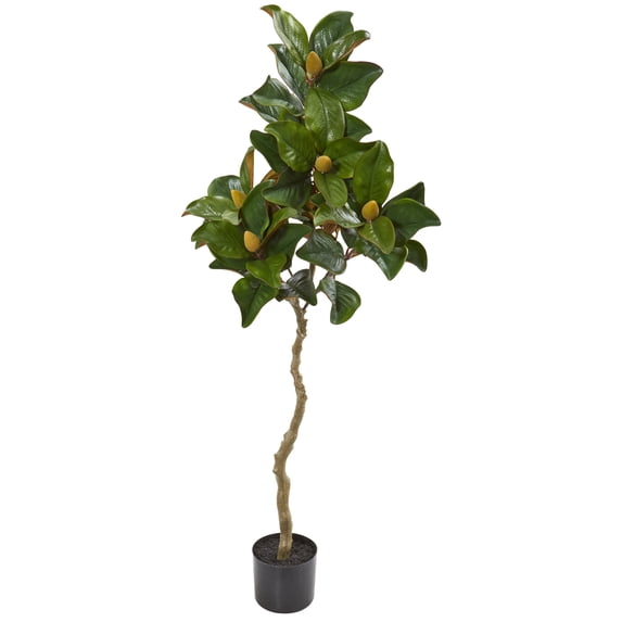 Nearly Natural 53" Magnolia Artificial Tree