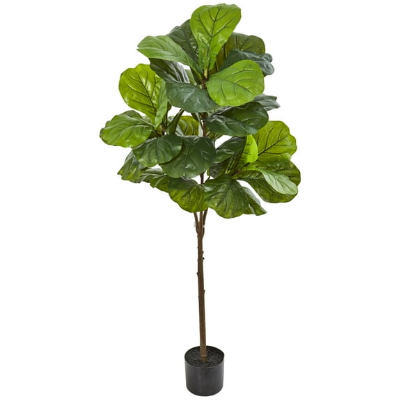 Nearly Natural 54" Fiddle Leaf Artificial Tree (Real Touch)