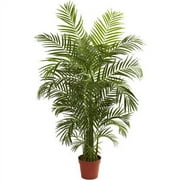 Nearly Natural 54 UV Resistant Artificial Areca Palm Tree, Green