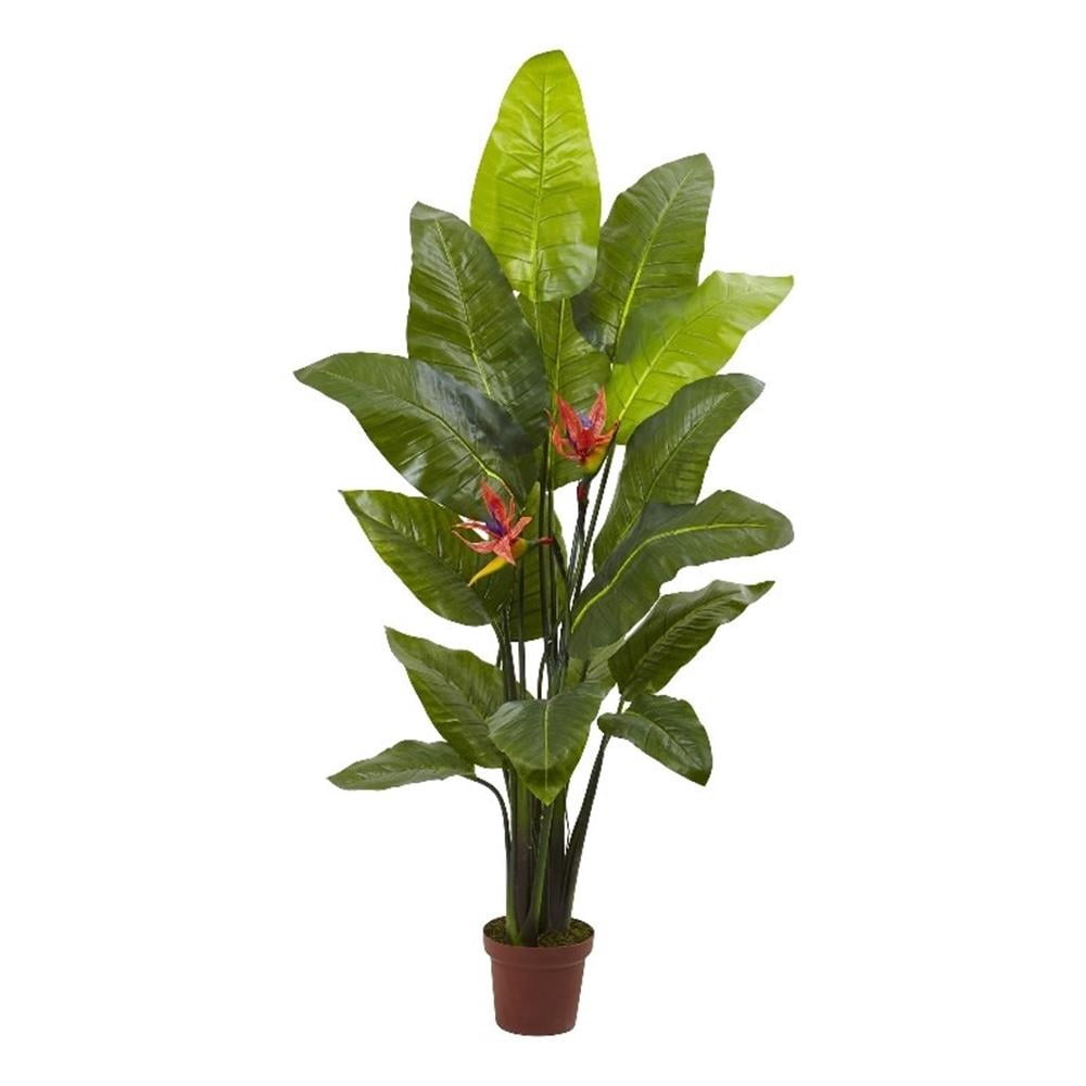 Nearly Natural 58" Bird of Paradise Plant (Real Touch) in Green