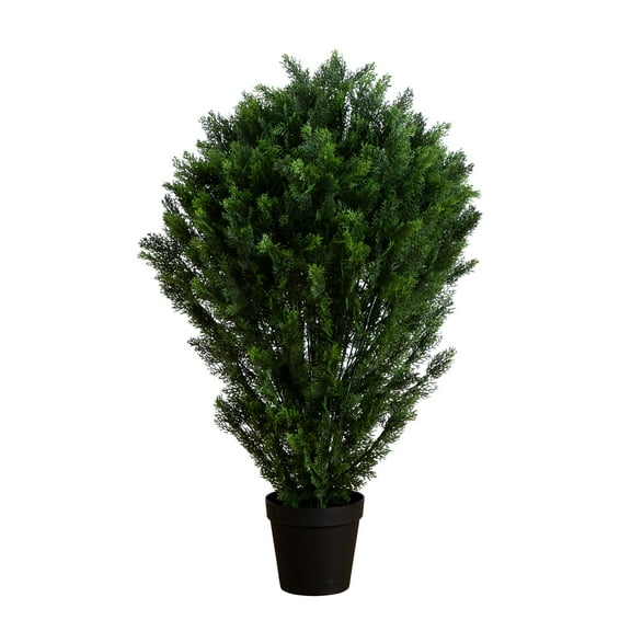 Nearly Natural 5ft. Artificial Cedar Bush UV Resistant (Indoor/Outdoor)