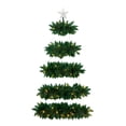 thumbnail image 1 of Nearly Natural 5ft. Artificial Wall Hanging Christmas Tree with 50 Warm White LED Lights, 1 of 10