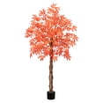 thumbnail image 1 of Nearly Natural 5ft. Autumn Vibrant Maple Artificial Fall Tree, 1 of 7