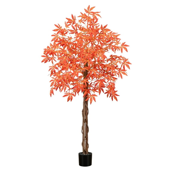 Nearly Natural 5ft. Autumn Vibrant Maple Artificial Fall Tree