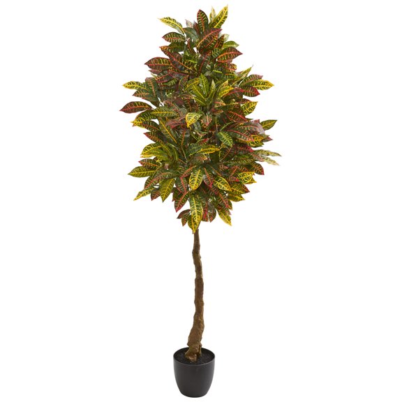 Nearly Natural 5ft. Croton Artificial Tree