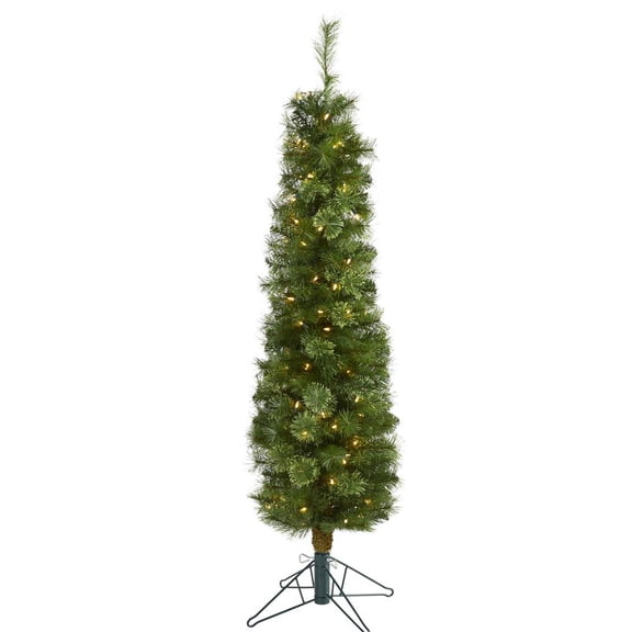 Nearly Natural 5ft. Green Pencil Artificial Christmas Tree