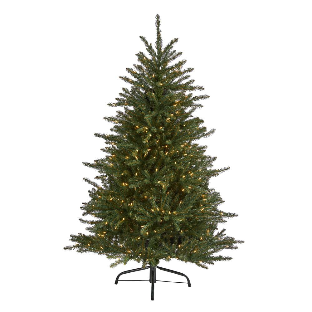 5ft Green Fir Artificial Christmas Tree with Clear LED Lights