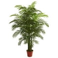 thumbnail image 1 of Nearly Natural 6.5ft. Areca Palm Tree (Indoor/Outdoor) Plastic Artificial Plant, Green, 1 of 6