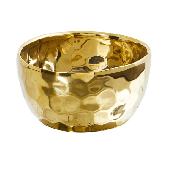 Nearly Natural 6.75in. Designer Gold Bowl