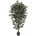 thumbnail image 1 of Nearly Natural 6' Capensia Ficus Artificial Tree, Green, 1 of 2