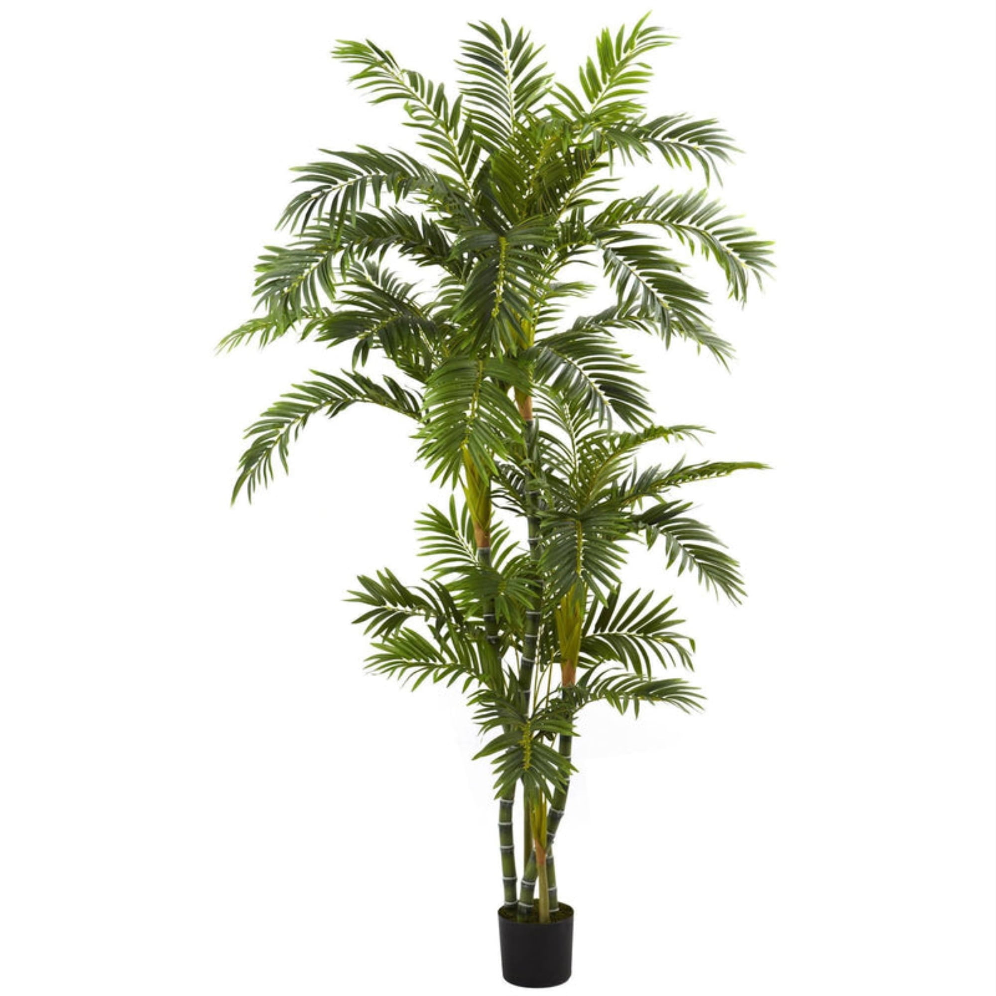 Ocean Breeze 6-ft Silk Parlor Palm Floor Plant in Pot