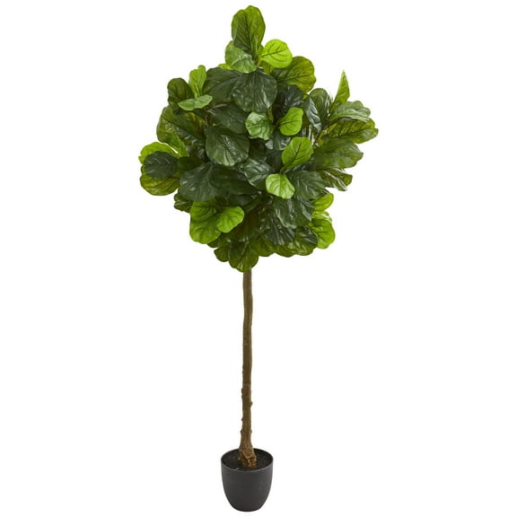 Nearly Natural 6' Fiddle Leaf Artificial Tree (Real Touch)