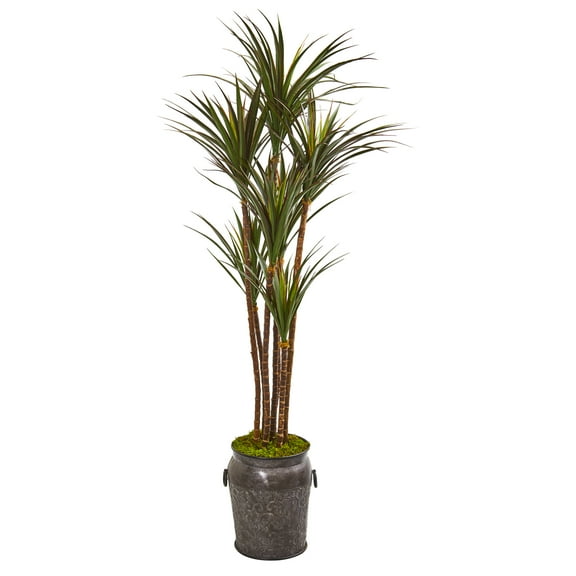 Nearly Natural 6' Giant Yucca Artificial Tree in Decorative Planter UV Resistant