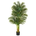 thumbnail image 1 of Nearly Natural 6' Golden Cane Palm Artificial Tree, Green, 1 of 5