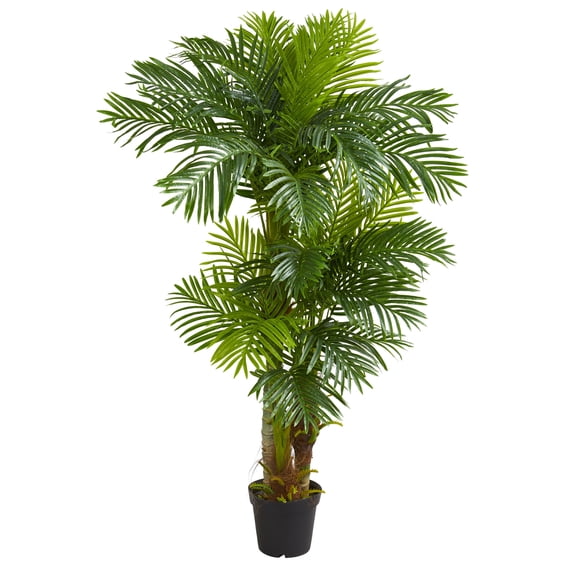 Nearly Natural 6' Hawaii Palm Artificial Tree, Green