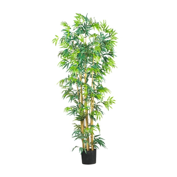 Nearly Natural 6' Multi Bambusa Bamboo Silk Tree - Green