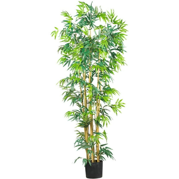 Nearly Natural 6' Multi Bambusa Bamboo Silk Tree - Green