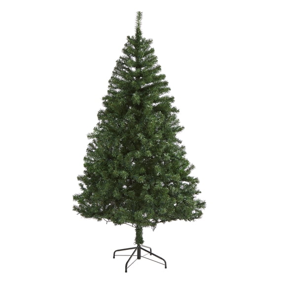 Nearly Natural 6' Pine Artificial Christmas Tree, Green