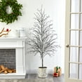 thumbnail image 1 of Nearly Natural 6' Snowed Twig Artificial Crhistmas Tree in Decorative Planter, 1 of 5