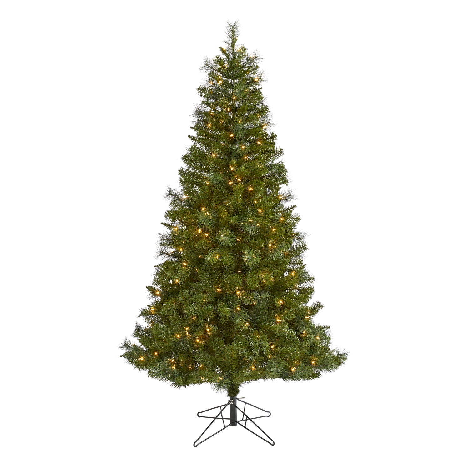 6ft Green Spruce Artificial Christmas Tree with Warm White Lights