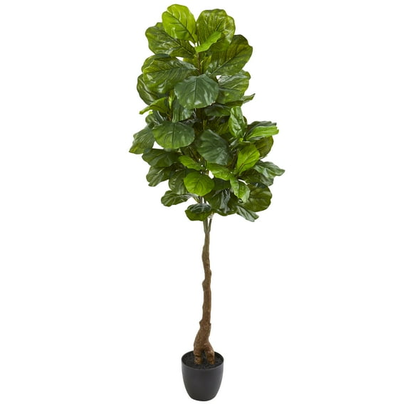 Nearly Natural 64" Fiddle Leaf Artificial Tree (Real Touch)