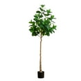 thumbnail image 1 of Nearly Natural Audrey Ficus Artificial Potted Tree - 6' - Unlit, 1 of 6