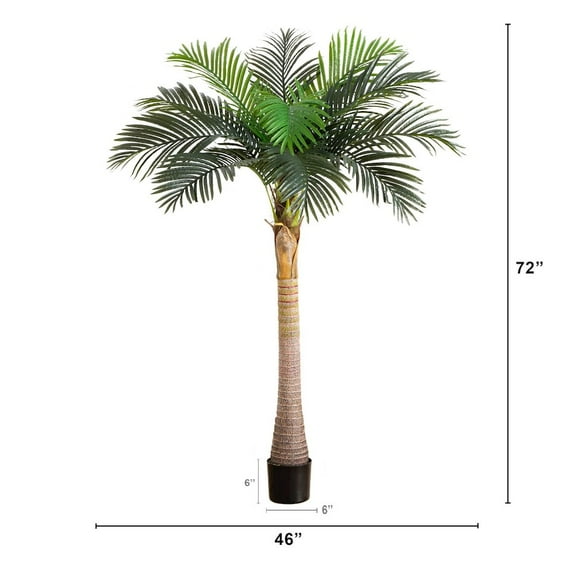 Nearly Natural 6ft. Artificial Coconut Palm Tree