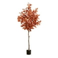 thumbnail image 1 of Nearly Natural 6ft. Autumn Oak Artificial Fall Tree, Orange, 1 of 7