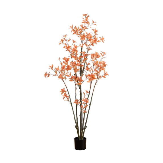 Nearly Natural 6ft. Autumn Pieris Artificial Fall Tree